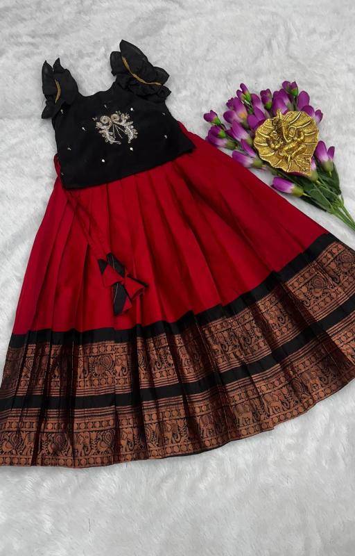 NEW LAUNCING KIDS LEHENGA CHOLI silk Surat wholesale bulk kids clothing.